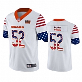 Nike Bears 52 Khalil Mack White USA Flag Fashion Limited Jersey Dyin,baseball caps,new era cap wholesale,wholesale hats